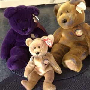 Diana beanie baby with friends
